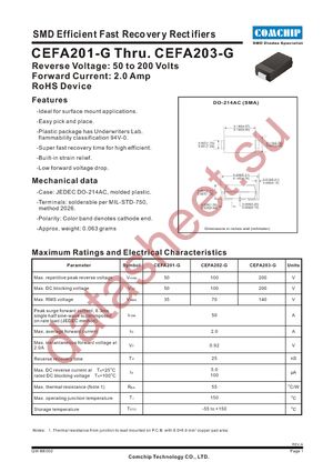 CEFA203-G datasheet  